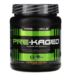Kaged Muscle, PRE-KAGED, Premium Pre-Workout, Orange Krush, 1.3 lbs (596 g)