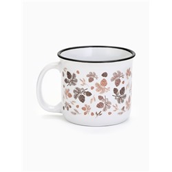 Кружка новогодняя керамическая «Новогодний принт», 450 мл