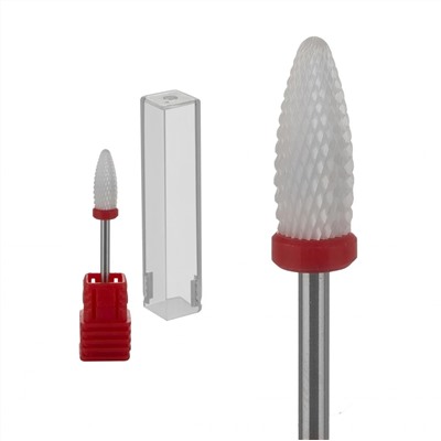 Nail Art Фреза керамическая пламя, Н0615Т- F, красный 13255