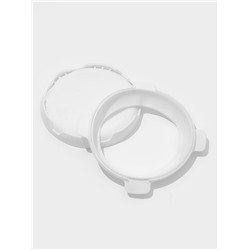 Форма для муссовых десертов и выпечки «Круг», 23.5×23.5 см, внутренний d=16 см, силикон, белая