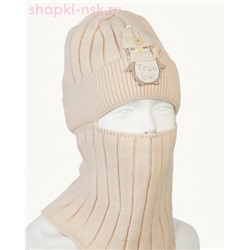 01-11-H Балаклава-шлем для девочки (46-50)