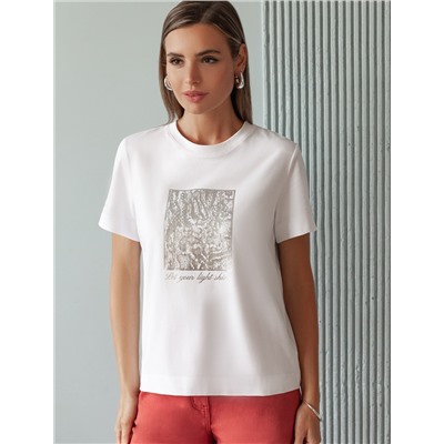 Футболка из премиального хлопка с авторским принтом