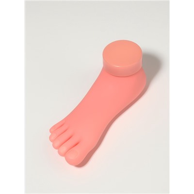 Нога тренировочная для педикюра, с гнущимися пальцами, бежевая