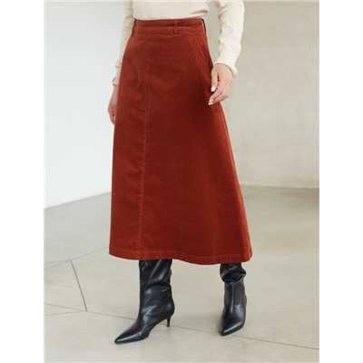 Юбка  из эластичного микро-вельвета