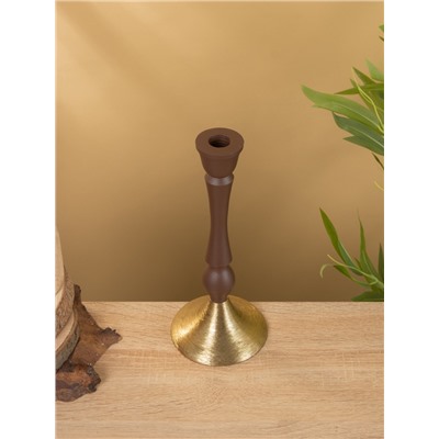 Подсвечник на 1 свечу «Шоколад», 10.5×10.5×25 см