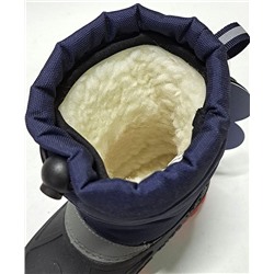 60-0008A син Сапоги зима для мальчиков (27-30)/10