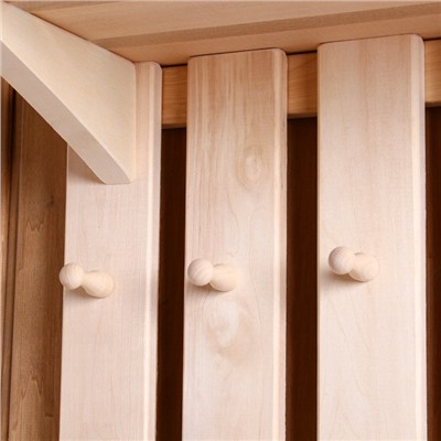 УЦЕНКА Полка вешалка с зеркалом, большая, 3 крючка