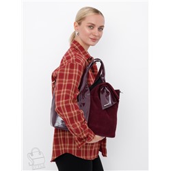 Сумка женская кожаная 98184-3MSS wine red Velina Fabbiano-Safenta в Новосибирске