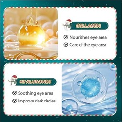 SADOER Рождественские гидрогелевые патчи для глаз с коллагеном и 24К золотом