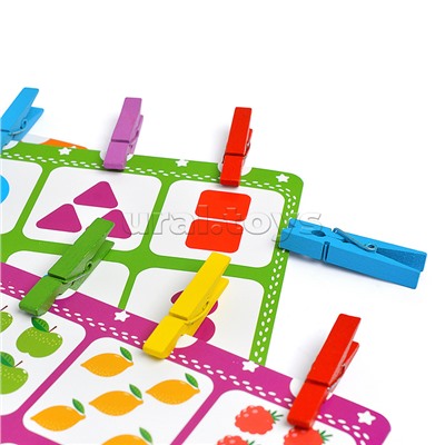 Игры с прищепками "Учим цифры"