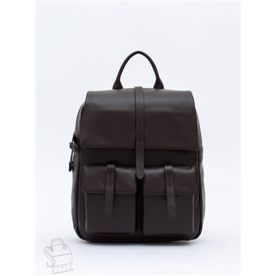 Рюкзак женский кожаный 18297 coffee  Polina&Eiterou