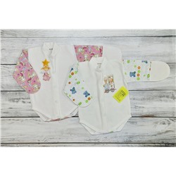 Боди д/детей комбинированный (футер)