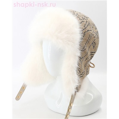 843-М-З Ушанка флис (56-58)