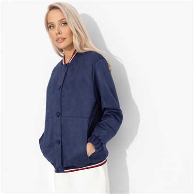 Бомбер на пуговицах, Любуйся мной (темно-синий)