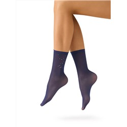 SiSi Носки calz. GLAM носки (эффект тюля с принтом стразы)