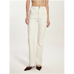 Flared CONTE CON-803 Джинсы клёш из eco-friendly денима молочного цвета