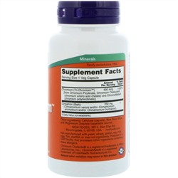 Now Foods, Tri-Chromium, 500 мкг, 90 вегетарианских капсул
