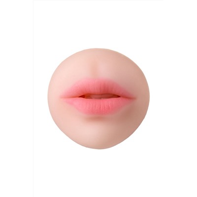 Телесный двусторонний мастурбатор Pretty Mouth - ротик и вагина