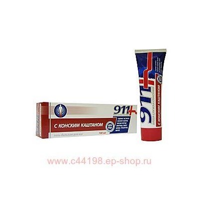 911"Конский каштан" гель-бальзам для ног 100мл