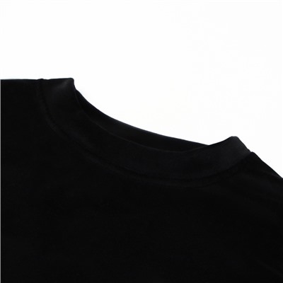 Костюм женский (свитшот, леггинсы) KAFTAN Plushy, размер 52-54, чёрный