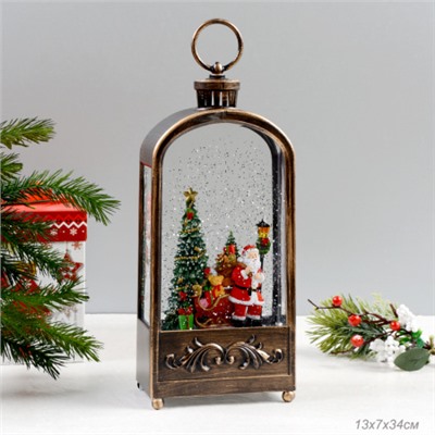 Светильник настольный новогодний 13х7х34 см  музыкальный / NG206-37 /уп 6/АКЦИЯ