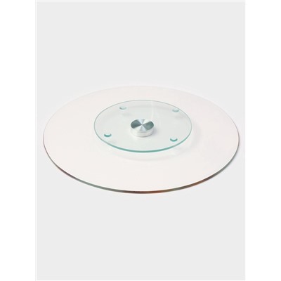 Подставка для торта Доляна «Фруктовый лёд», d=32 см, вращающаяся. стекло, разноцветная