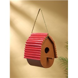 Подвесной декор «Скворечник», 23×15×18 см, дерево, красно-коричневый
