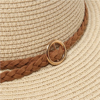 Шляпа женская MINAKU, бежевый, размер 58