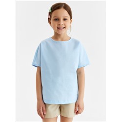Футболка детская MINAKU, голубая, рост 164 см