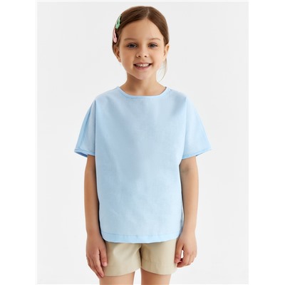 Футболка детская MINAKU, голубая, рост 164 см