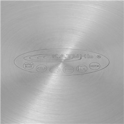 Сковорода блинная Катунь «Общепит», d=26 см, толщина корпуса 0.6 мм, капсульное дно 3.5 мм, антипригарное покрытие, индукция, нержавеющая сталь