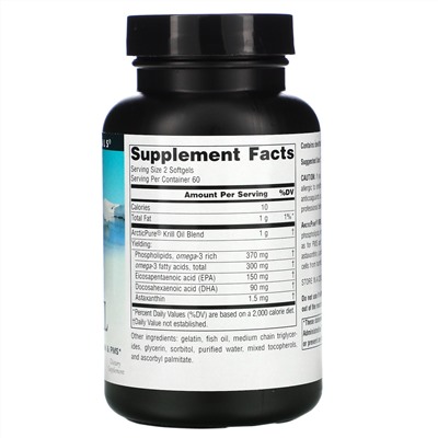 Source Naturals, ArcticPure, масло криля, 500 мг, 120 капсул