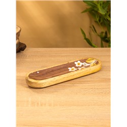 Подставка под благовония «Орхидея», 26×8×2.5 см, манговое дерево