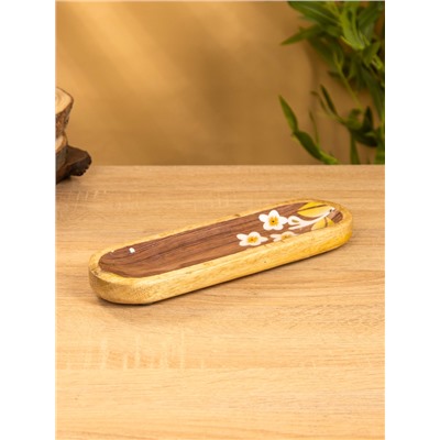 Подставка под благовония «Орхидея», 26×8×2.5 см, манговое дерево