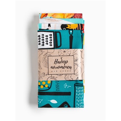 Набор полотенец Доляна «Светлой Пасхи» 35×60 см - 4 шт., 100% хлопок