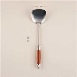 Лопатка SL Home «Рустик», 39×10 см, серебристая