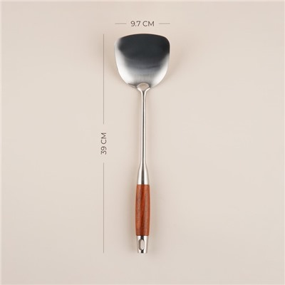Лопатка SL Home «Рустик», 39×10 см, серебристая