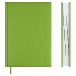 Ежедневник 2026 г. А5 352 стр. 70231 ESCALADA "НАППА САЛАТОВЫЙ" кожзам,поролон,ляссе Феникс