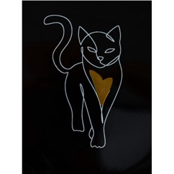 Миска керамическая «Леопард» 250 мл - 11.5×11.5×4.5 см, чёрная