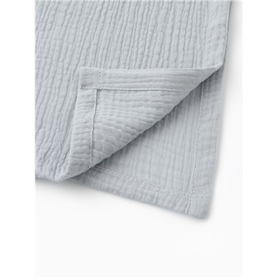 Пончо муслиновое детское LoveLife, 56×70 см, хлопок 100%, серо-голубое