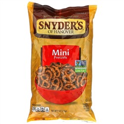 Snyder's, Мини претцели, без содержания жира, 255,2 г (9 oz)