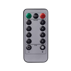 Гирлянда «Нить» 100 м роса, IP44, серебристая нить, 1000 LED, пульт, 36 В, свечение тёплое белое