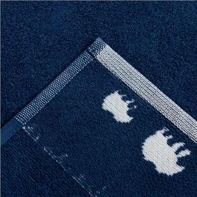 Полотенце махровое Love Life Winter dream, 50×90 см, хлопок 100%, синее