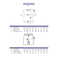 Комплект трикотажный для мальчиков: фуфайка (футболка), шорты
