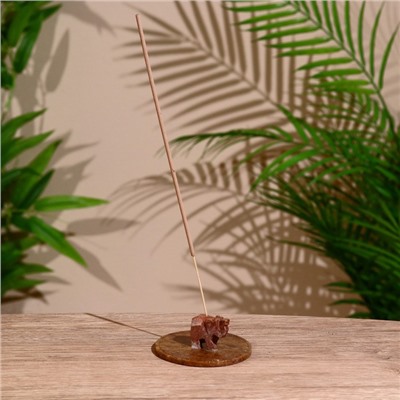 Подставка под благовония «Слоник» мыльный камень, 10 см