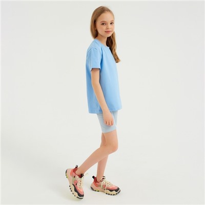 Футболка детская Basic line, голубая, рост 104 см