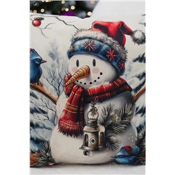 Наволочка декоративная новогодняя 2 шт рогожка НАТАЛИ, 1221267