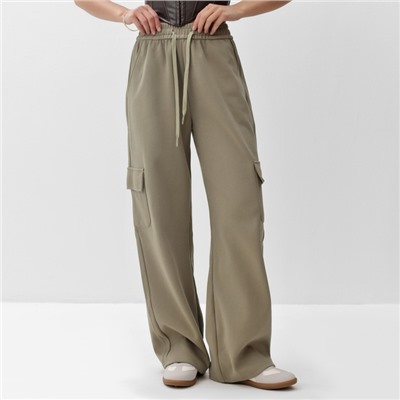 Брюки женские карго MIST размер 40-42, оливковые