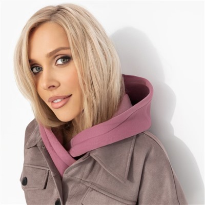 Капор-капюшон хлопковый, Слишком модно не бывает (розовый)