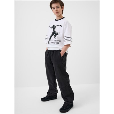 Брюки текстильные джинсовые для мальчиков